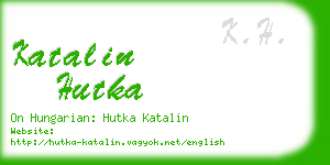 katalin hutka business card